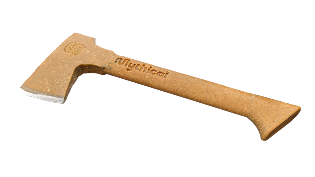 An axe made from peanut butter.